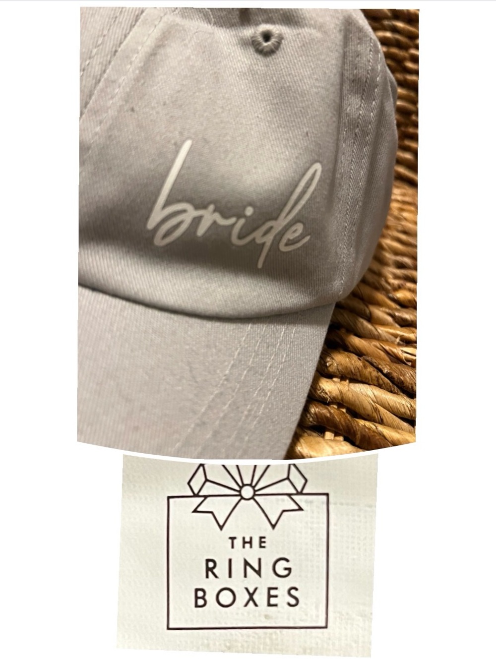 'The Ring Boxes Grey Bride Cap And Dock Set